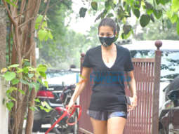 Photos: Malaika Arora spotted with her pet for morning walk