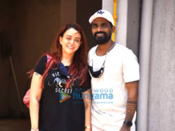 Photos: Remo Dsouza snapped with his wife Lizelle Dsouza at his office in Andheri