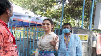 Photos: Tamannaah Bhatia spotted at shoot location in Bandra