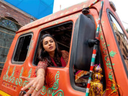 Rakul Preet Singh drives a truck on the sets of Netflix’s Sardar Ka Grandson