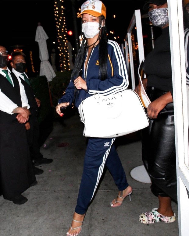 Rihanna steps out in hard-to-get Prada x Adidas bag worth Rs. 2.3 lakhs
