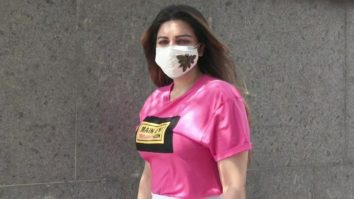 Shama Sikander spotted at Windsor Grande Residences in Andheri