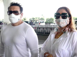 Spotted – Janhvi Kapoor, Govinda and his wife Sunita at Airport
