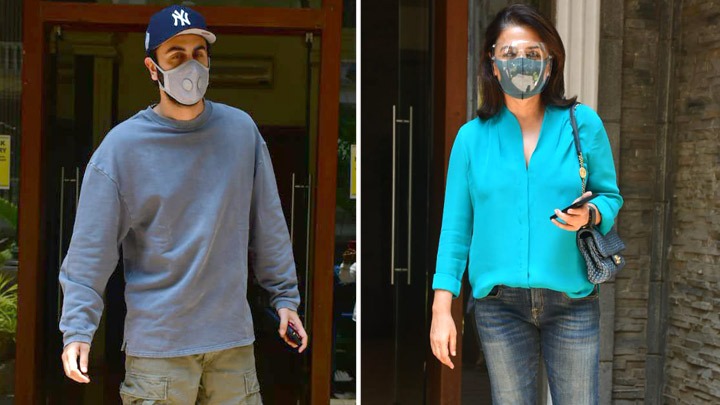 Spotted – Ranbir Kapoor and Neetu Kapoor at a clinic in Bandra