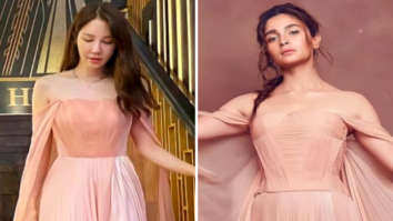 The Penthouse actress Lee Ji Ah and Alia Bhatt wore same Georges Chakra peach gown on two different occasions