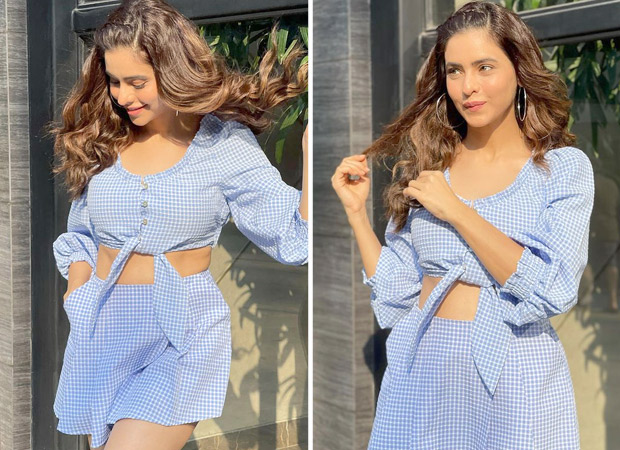 Aamna Sharif beats the summer heat in printed crop top and mini skirt