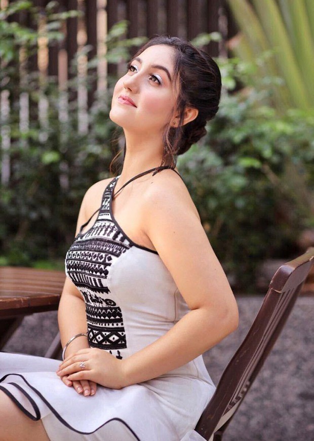 Ashnoor Kaur dons an asymmetrical one-shoulder dress for her 17th birthday