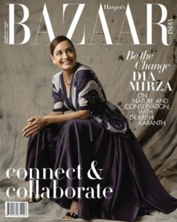 Dia Mirza On The Cover Bazaar