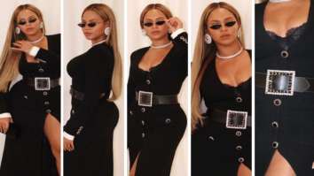 Beyoncé leads a masterclass in how to ace thigh-high slit sexy dress and sequin stilettos in style