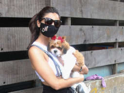 Daisy Shah spotted at a pet clinic in Bandra