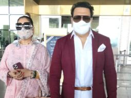 Govinda with wife spotted at Airport