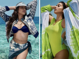 Janhvi Kapoor sizzles in Maldives summer in colour block swimsuit and bikini for Travel and Leisure cover shoot