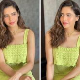 Kasautii Zindagii Kay 2’s Aamna Sharif shines bright in lime green crochet bodycon