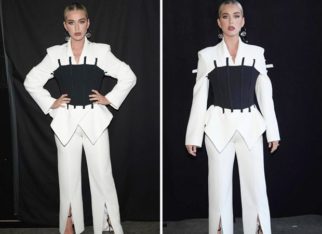 Katy Perry looks chic in all-white powersuit on American Idol with black bustier worth Rs. 34,000