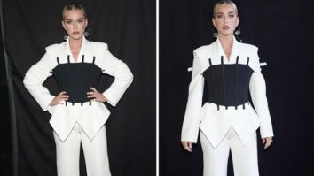 Katy Perry looks chic in all-white powersuit on American Idol with black bustier worth Rs. 34,000