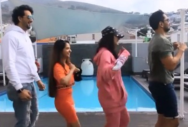 Khatron Ke Khiladi 11 stars Sourabh Raaj Jain and Anushka Sen play prank on Abhinav Shukla and Aastha Gill Khatron Ke Khiladi 11 stars Sourabh Raaj Jain and Anushka Sen play prank on Abhinav Shukla and Aastha Gill