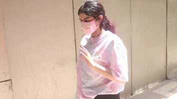 Khushi Kapoor spotted outside a clinic in Bandra