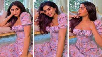 Khushi Kapoor’s lilac floral dress with thigh-high slit should be bookmarked for this summer season