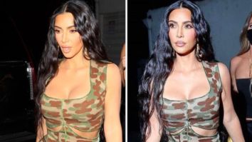 Kim Kardashian dons camouflage print jumpsuit with sister Khloé Kardashian for dinner