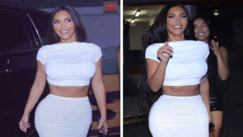 Kim Kardashian flaunts her toned figure in SKIMS bralette and