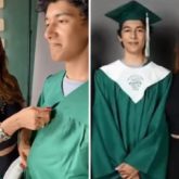 Madhuri Dixit posts family picture as son Arin graduates from high school, says ‘proud moment for Ram and I’