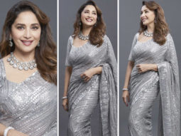 Madhuri Dixit resumes Dance Deewane 3 shoot, channels traditional exuberance in sparkly Manish Malhotra saree