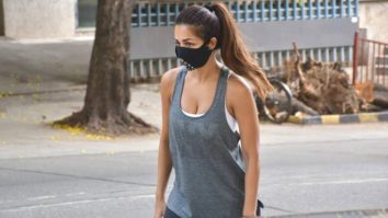 Malaika Arora spotted with her pet dog in Bandra