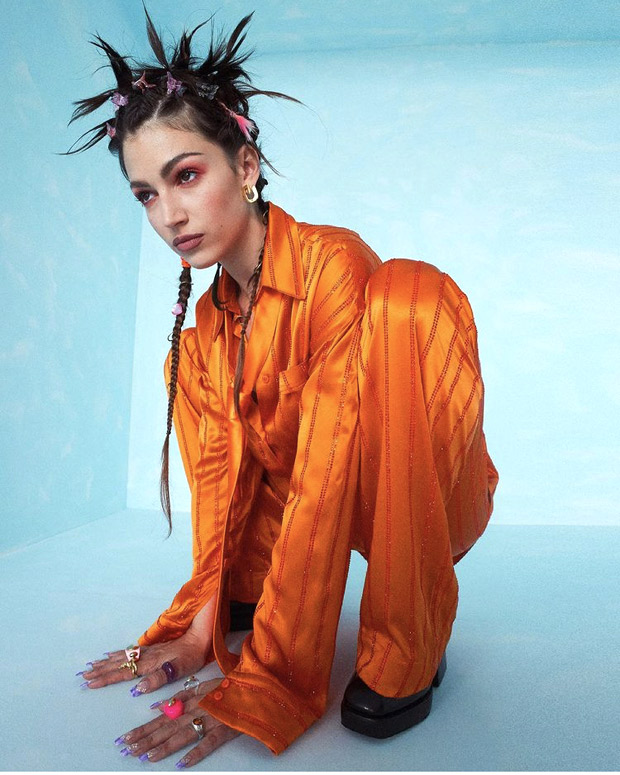 Money Heist star Úrsula Corberó stuns in satin orange pajama set and quirky 90s style spiky hairdo Money Heist star Úrsula Corberó stuns in satin orange pajama set and quirky 90s style spiky hairdo