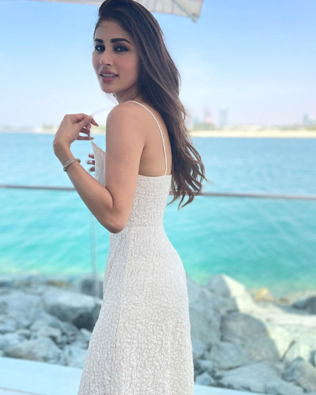 Mouni Roy looks pristine in summery strappy white midi dress ...