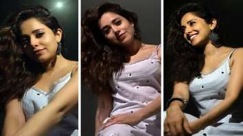 Nushrratt Bharucha dons lavender slip kurta and palazzo to enjoy Lunar eclipse
