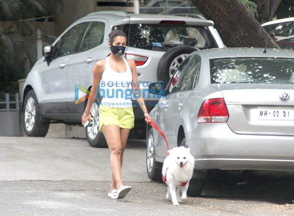 photos malaika arora spotted with her pet for morning walk 1 6