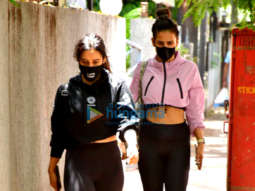 Photos: Neha Sharma and Aisha Sharma spotted in Bandra