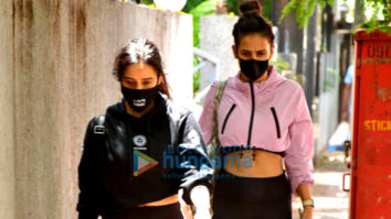 Photos: Neha Sharma and Aisha Sharma spotted in Bandra
