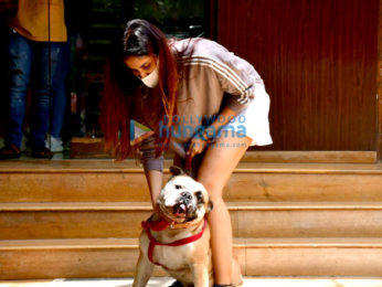 Photos: Sonnalli Seygall snapped at a clinic with her pet in Khar