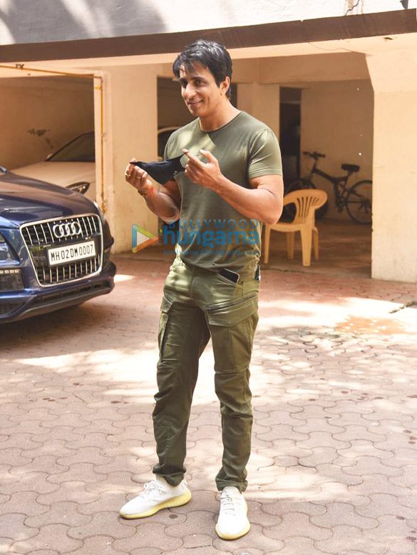 photos sonu sood snapped at his residence in andheri 3