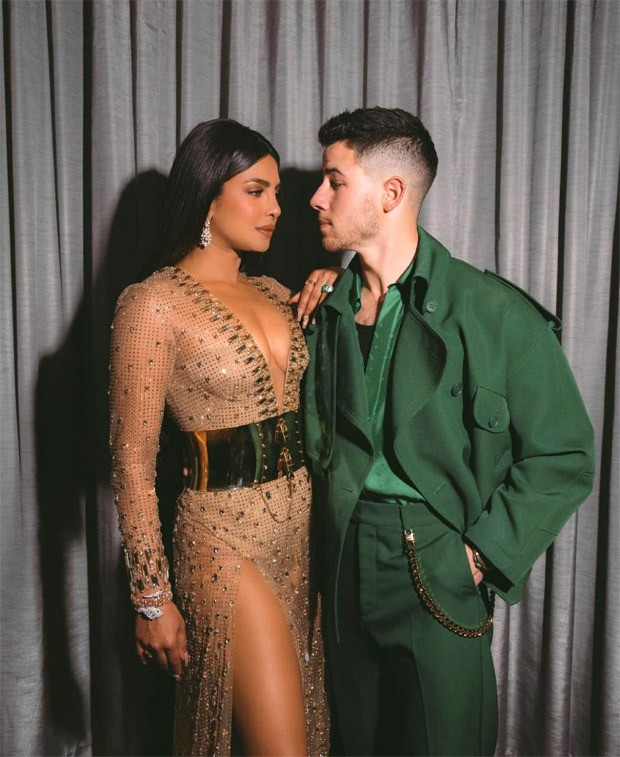 Priyanka Chopra is a smokestorm in plunging neckline semi-sheer Dolce & Gabbana gown; Nick Jonas dons Fendi at Billboard Music Awards 2021