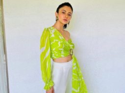 Rakul Preet Singh’s one-shoulder crop top and flared white pants are comfy summer outfit