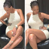 Rihanna debuts new hairstyle; flaunts her long less in mini white crochet dress