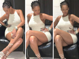 Rihanna debuts new hairstyle; flaunts her long legs in mini white crochet dress