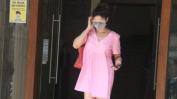 Shamita Shetty spotted at a clinic in Bandra