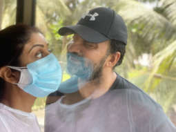 Shilpa Shetty shares a glimpse of celebrating love with Raj Kundra amid the pandemic