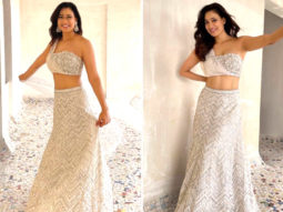 Shweta Tiwari looks resplendent in ivory mirror work lehenga worth Rs. 75,150