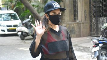 Sophie Choudry spotted with her pet dog in Bandra