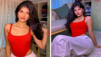 Varun Dhawan’s niece Anjini Dhawan pairs fiery red bodysuit with sweatpants