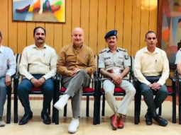 Anupam Kher interacts with police officers in his hometown Shimla