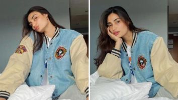Athiya Shetty gives a glam twist to a casual look with a bomber jacket Athiya Shetty gives a glam twist to a casual look with a bomber jacket