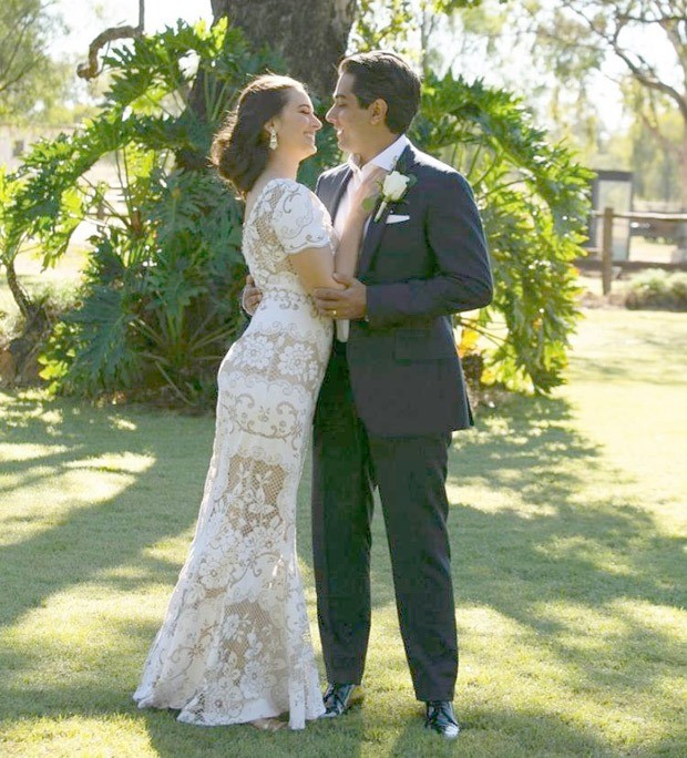 Evelyn Sharma ties the knot with Tushaan Bhindi in private ceremony in Australia, dons Rs. 1.2 lakh wedding gown