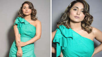 Hina Khan’s asymmetric midi dress with one-shoulder detailing is a perfect summer outfit
