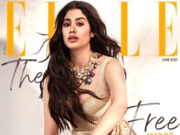 Janhvi Kapoor exudes elegance in Tarun Tahiliani golden embroidered lehenga on the cover of Elle India