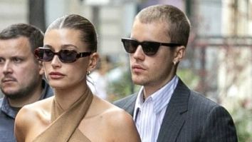 Justin Bieber looks sharp in suit, Hailey Bieber exudes panache in bandage dress